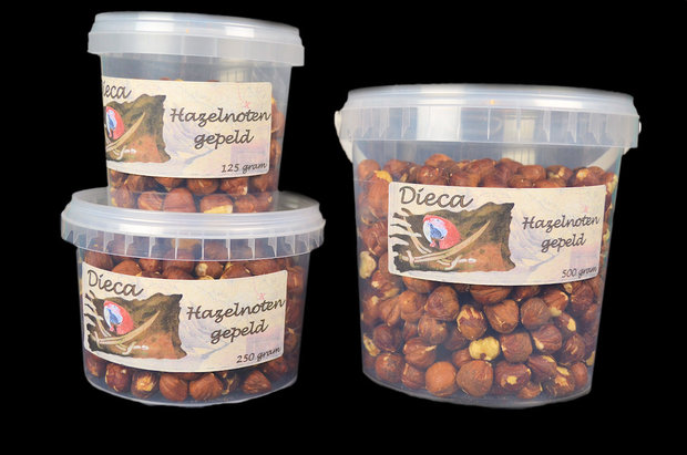 Hazelnoten gepeld 125 gram