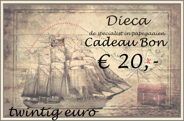 3* Dieca cadeaubon € 20,-