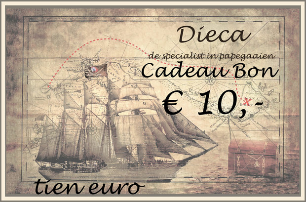 2* Dieca cadeaubon € 10,-